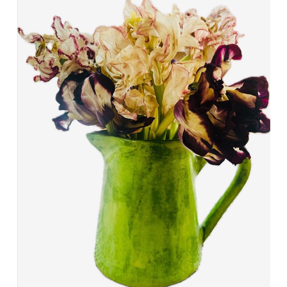 Small Pitcher Pottery Green